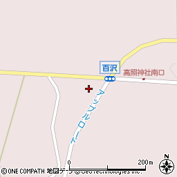 青森県弘前市百沢鶴田13周辺の地図