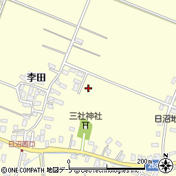 青森県平川市日沼高田周辺の地図