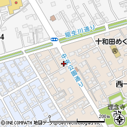 青森県十和田市西一番町13-5周辺の地図