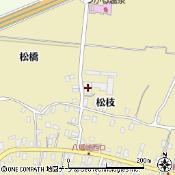 青森県平川市八幡崎松枝47周辺の地図
