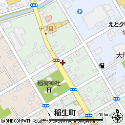 セブンイレブン十和田稲生町店周辺の地図