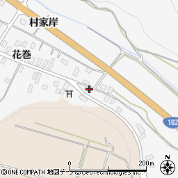 青森県黒石市花巻花巻42周辺の地図