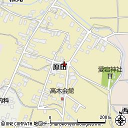 青森県平川市高木（原田）周辺の地図