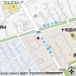 青森県十和田市西一番町13-2周辺の地図