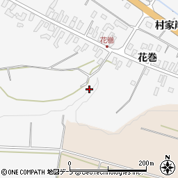 青森県黒石市花巻地蔵澤周辺の地図