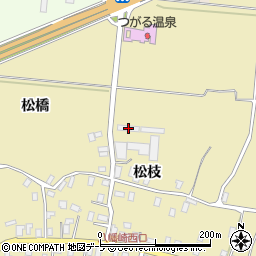 青森県平川市八幡崎松枝46-1周辺の地図