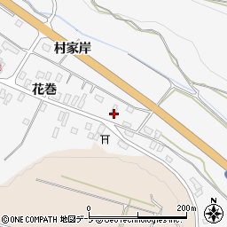 青森県黒石市花巻花巻74周辺の地図