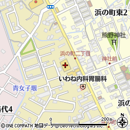 ツルハドラッグ弘前浜の町店周辺の地図