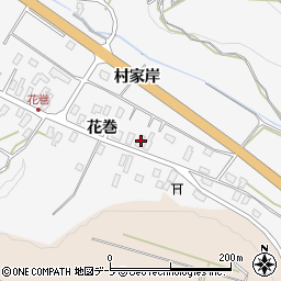 青森県黒石市花巻花巻70周辺の地図
