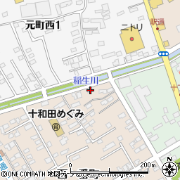 青森県十和田市西一番町1-47周辺の地図