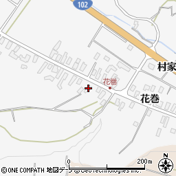 青森県黒石市花巻花巻22周辺の地図