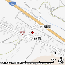 青森県黒石市花巻花巻64周辺の地図