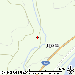 青森県黒石市南中野田ノ澤周辺の地図