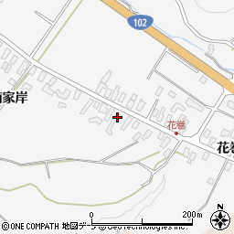 青森県黒石市花巻花巻19周辺の地図