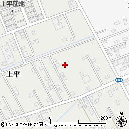 青森県十和田市三本木（上平）周辺の地図