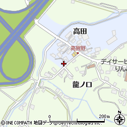 青森県黒石市高賀野高田116周辺の地図