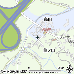 青森県黒石市高賀野高田116-1周辺の地図