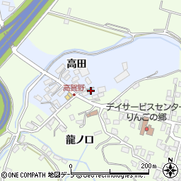 青森県黒石市高賀野高田110周辺の地図