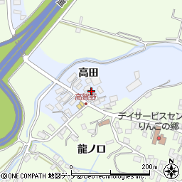 青森県黒石市高賀野高田111周辺の地図
