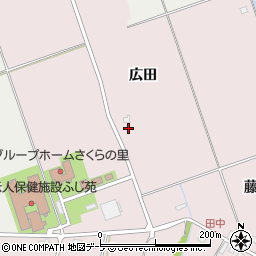 青森県弘前市藤代（広田）周辺の地図