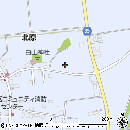 青森県弘前市八幡北原22-3周辺の地図