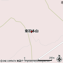 青森県弘前市百沢東岩木山周辺の地図