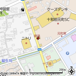 まるまつ　十和田店周辺の地図