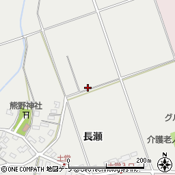 青森県弘前市土堂長瀬周辺の地図