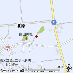 青森県弘前市八幡北原47周辺の地図