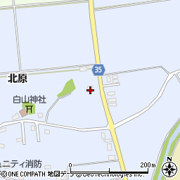 青森県弘前市八幡北原22-7周辺の地図