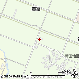 青森県平川市蒲田元宮周辺の地図