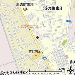 東奥信用金庫浜の町支店周辺の地図