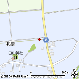 青森県弘前市八幡北原24周辺の地図