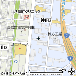 小松物産株式会社　弘前支店周辺の地図