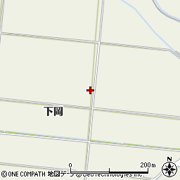 青森県平川市猿賀下岡周辺の地図