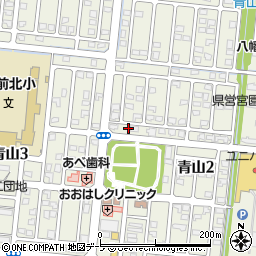 青森県弘前市青山周辺の地図