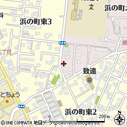 青森県弘前市浜の町北1丁目1-4周辺の地図