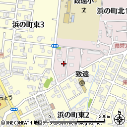 青森県弘前市浜の町北1丁目1-5周辺の地図