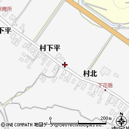 青森県黒石市花巻村下平24-4周辺の地図