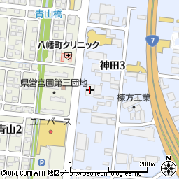 コアシス弘前営業所周辺の地図