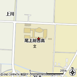 青森県立尾上総合高等学校周辺の地図
