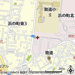 青森県弘前市浜の町北1丁目1-10周辺の地図