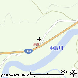 青森県黒石市南中野（黒森下）周辺の地図