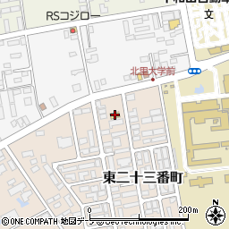 ミニストップ十和田北里大学店周辺の地図