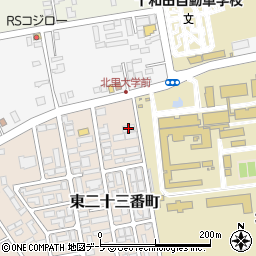 ローソン十和田東二十三番町店周辺の地図