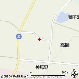 弘前市役所　高岡の森・弘前藩歴史館周辺の地図