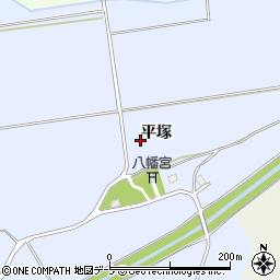 青森県弘前市八幡平塚周辺の地図