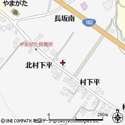 青森県黒石市花巻村下平1-2周辺の地図