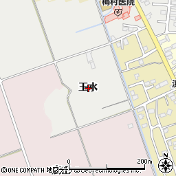 青森県弘前市石渡玉水周辺の地図