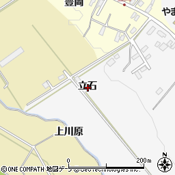 青森県黒石市花巻立石周辺の地図